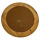 Vintage 70s round pine mirror Swedish design