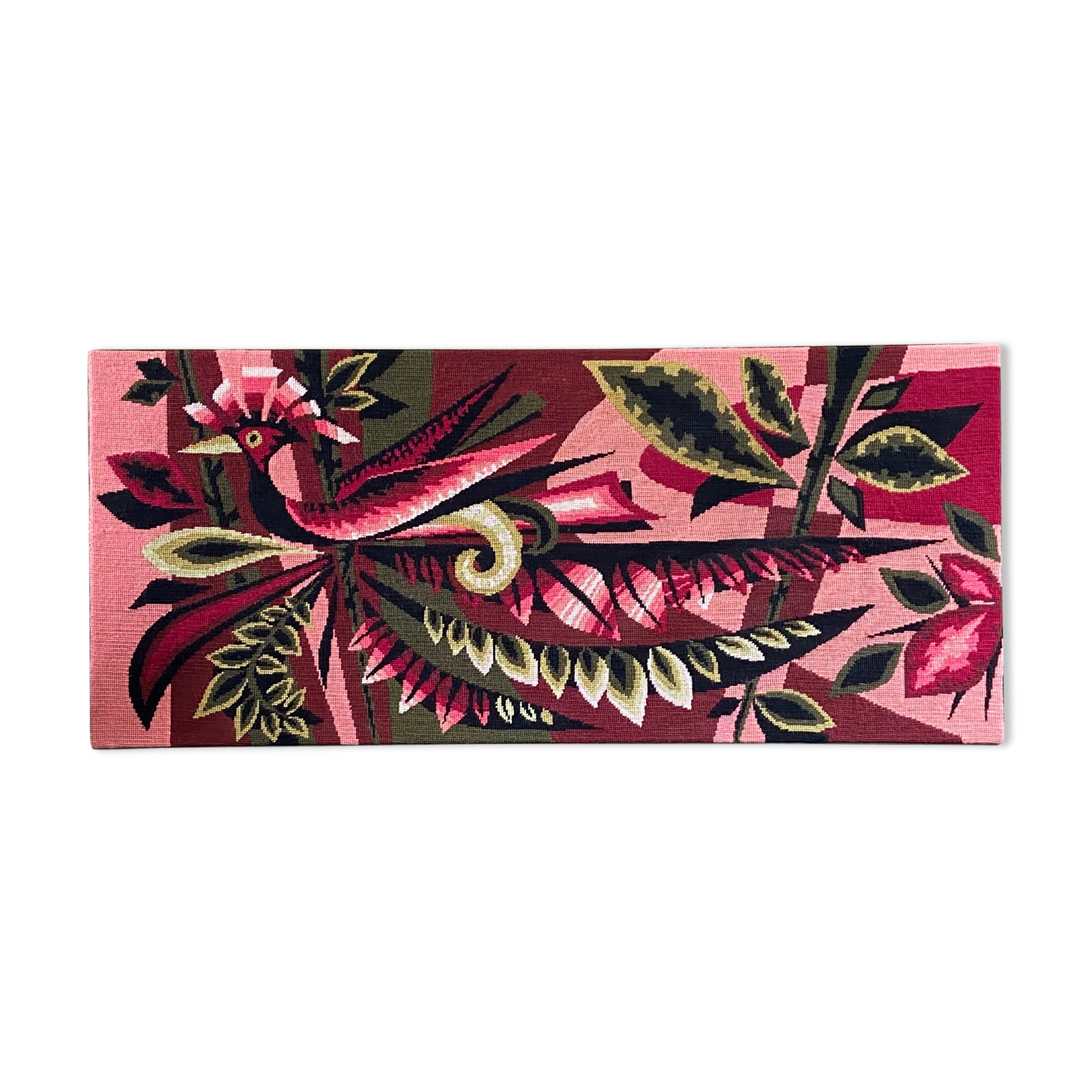 Wall tapestry -Peacock pattern- 60s