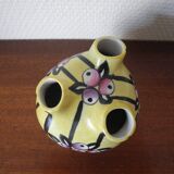 Ancien vase bouquetière porcelaine Gabriel Fourmaintraux Desvres