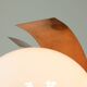 Vintage Italian Copper and Opaline Chandelier, 1970s