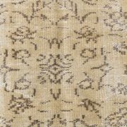 Vintage Cream & Brown Turkish Handmade Rug, 149x252Cm