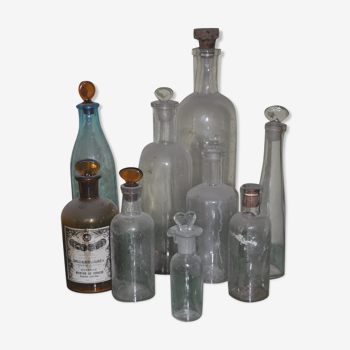Lot old bottles