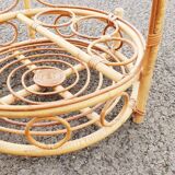 Vintage rattan mini-bar