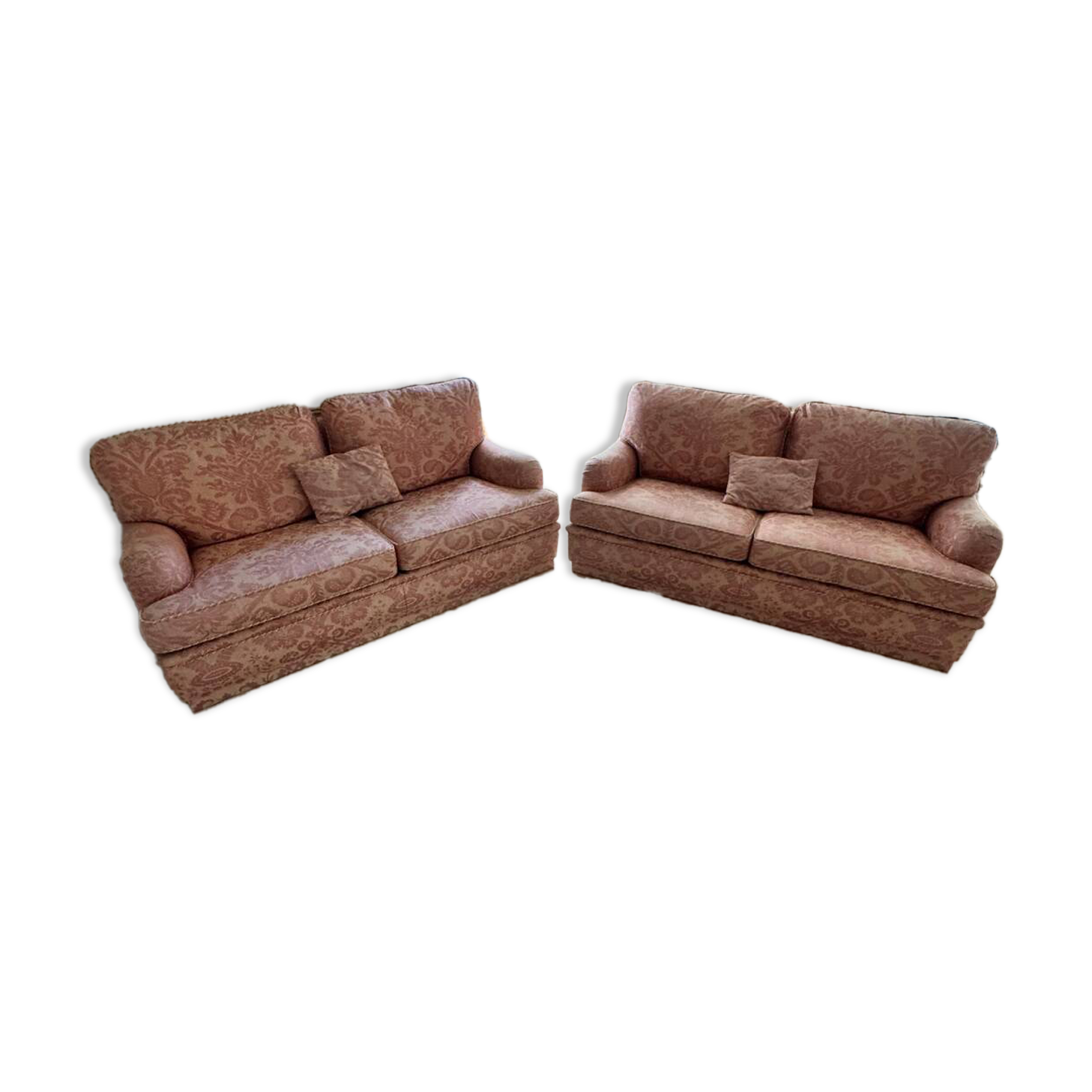 Pair of sofas Maison Schwartz Paris, 1970s-80s