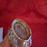 Pair of solid silver salt cellars. Louis XVI.