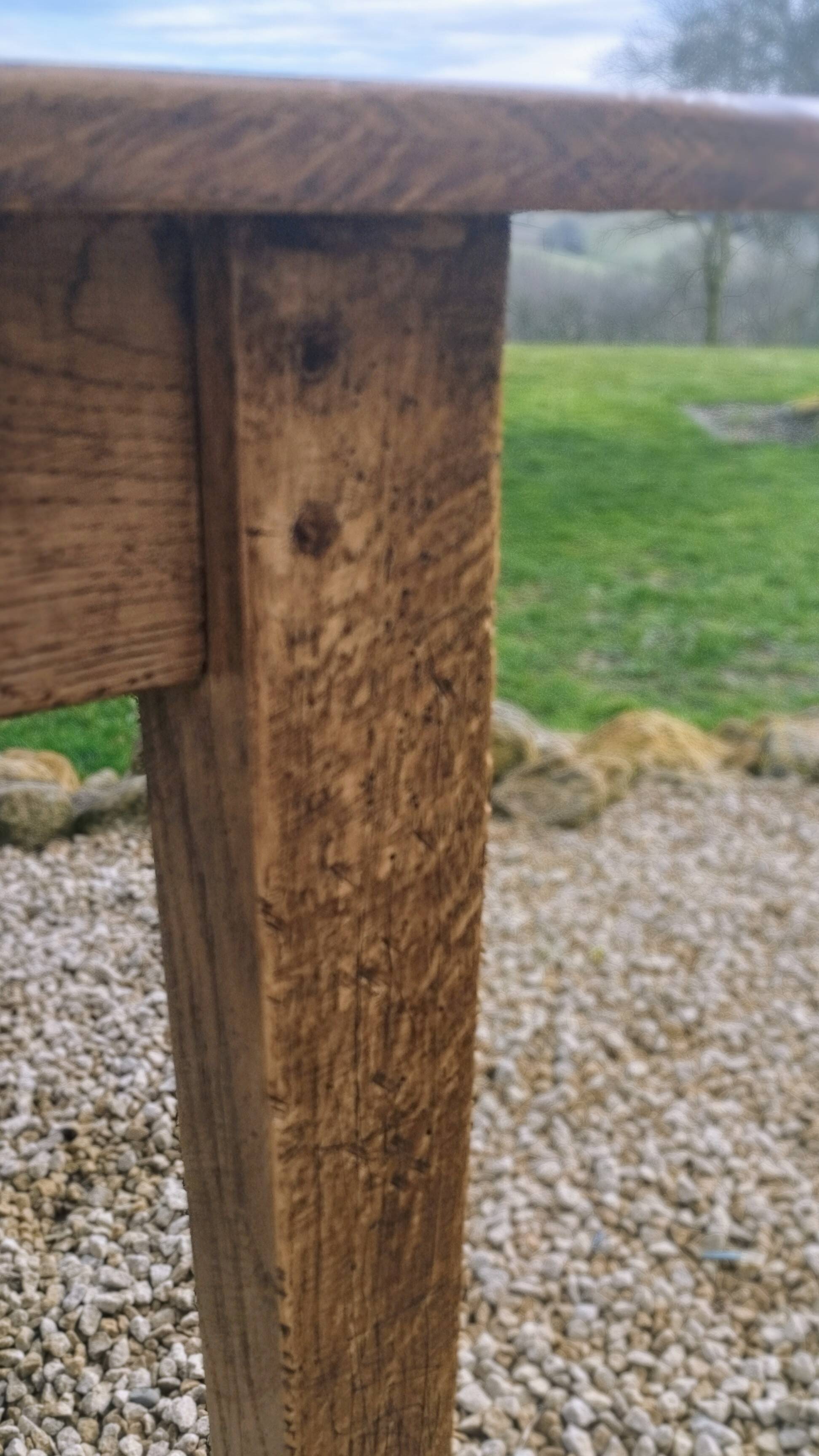 Farm table in sold oak