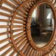 Set of 3 Rattan and Bamboo Mirrors, 1950s/60s