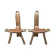 Pair of tripod chairs