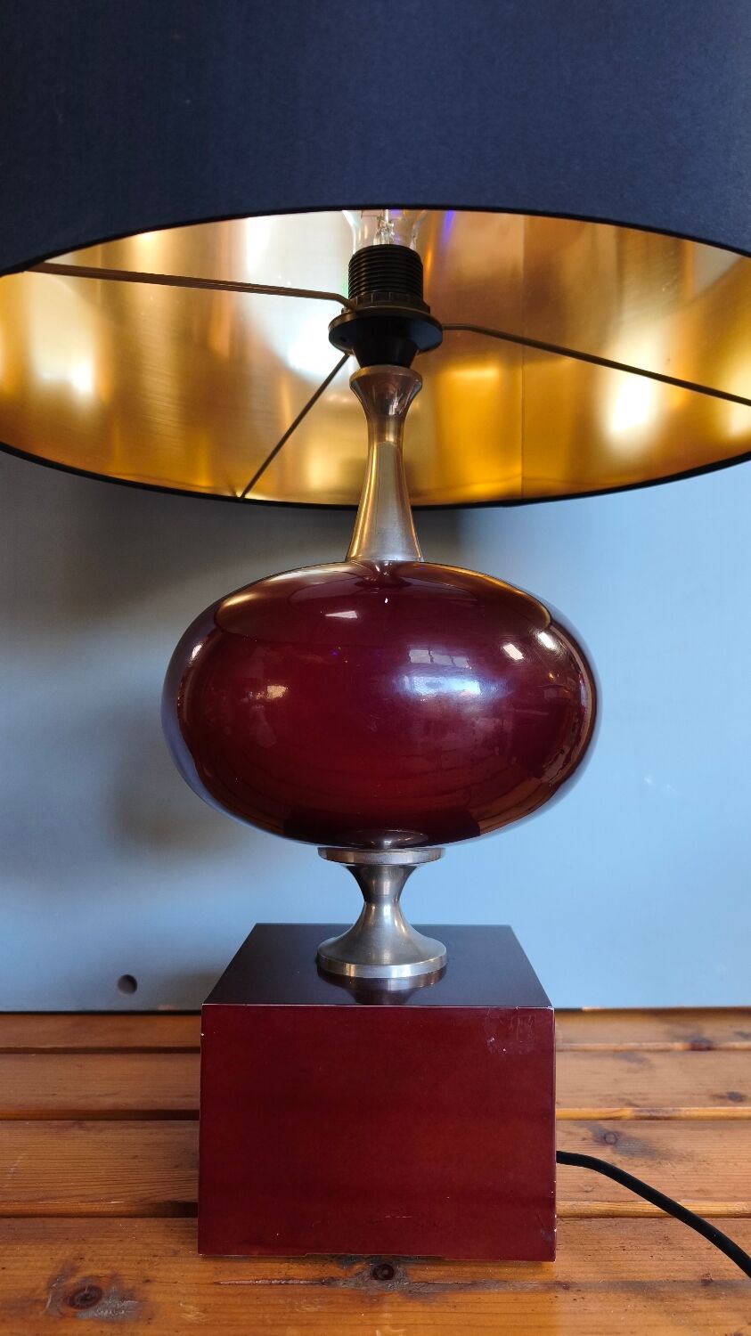 Table lamp Maison Barbier, 1970 design