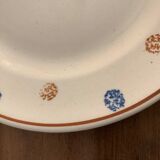 5 assiettes à dessert anciennes Sarreguemines XXème siècle