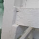 Wooden waxer's stool with drawer
