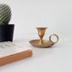 Vintage brass hand candle holder