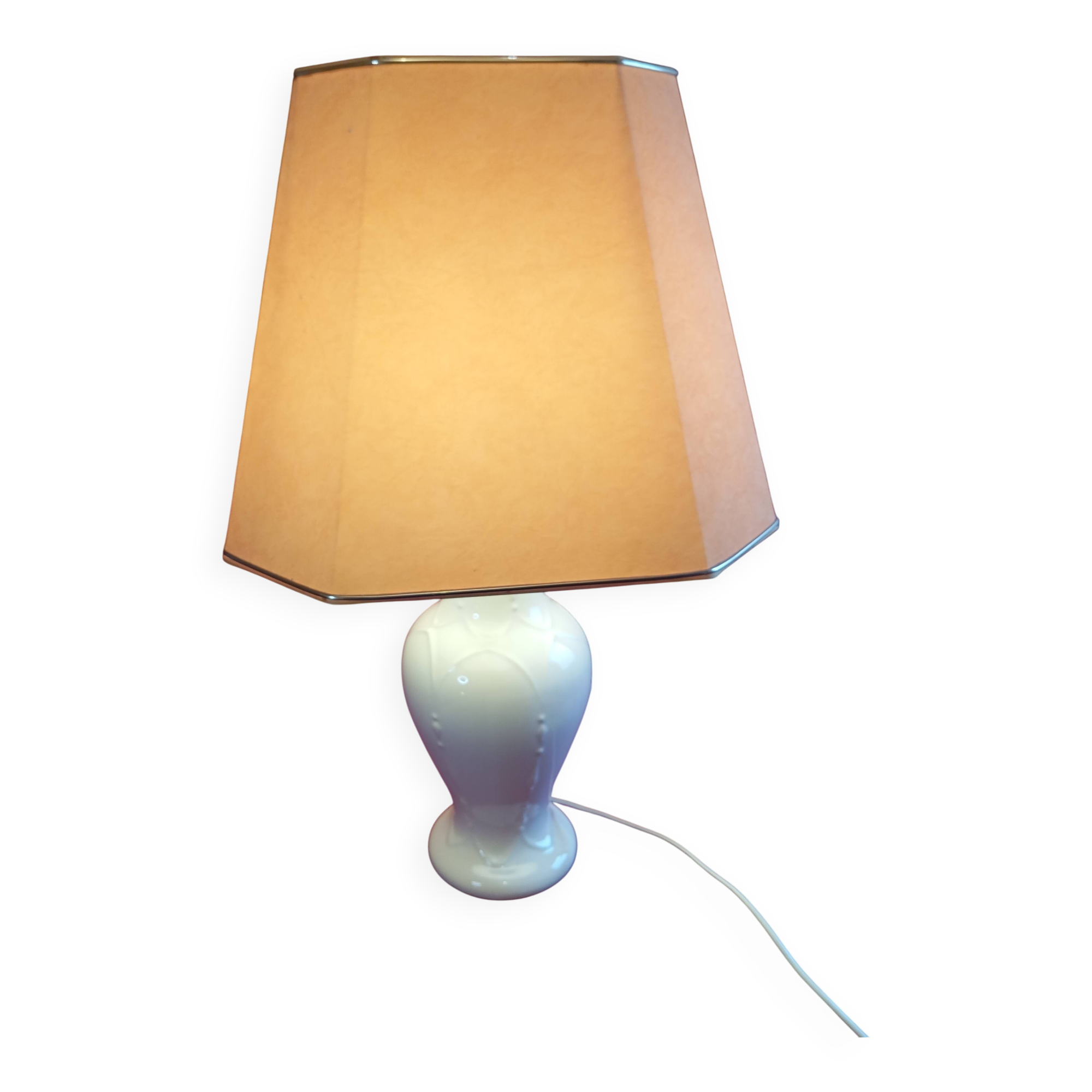 Art deco style ceramic base lamp