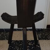 Tripod stool with backrest