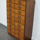 German apothecary's cabinet in oak mid-twentieth century