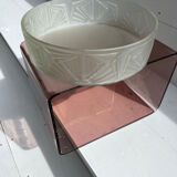 Art deco frosted glass cut