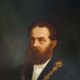 Dutch School 19th Century: Important portrait of a notable – Oil on canvas –