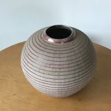 Glazed terracotta vase.