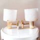 Pair of 60s designer Perspex wall lights