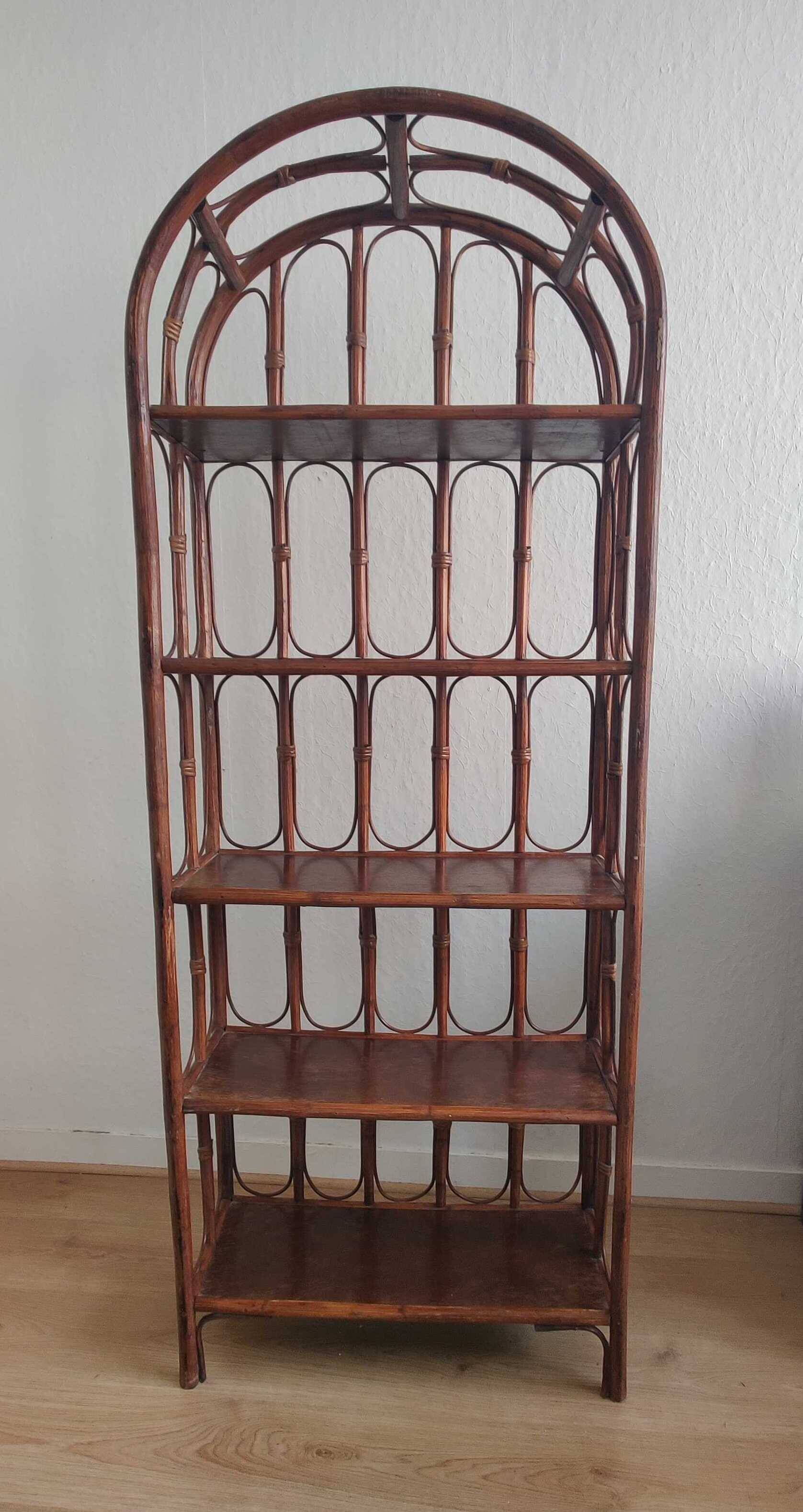 Rattan shelf