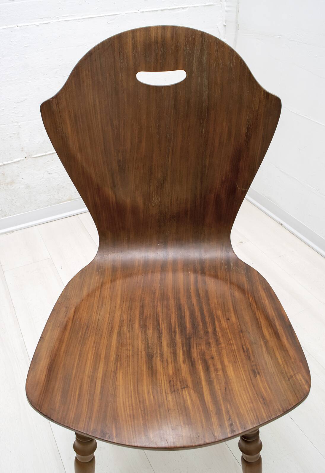 After Carlo Ratti Mid-Century Modern Italian Bentwood Chairs, 1950s