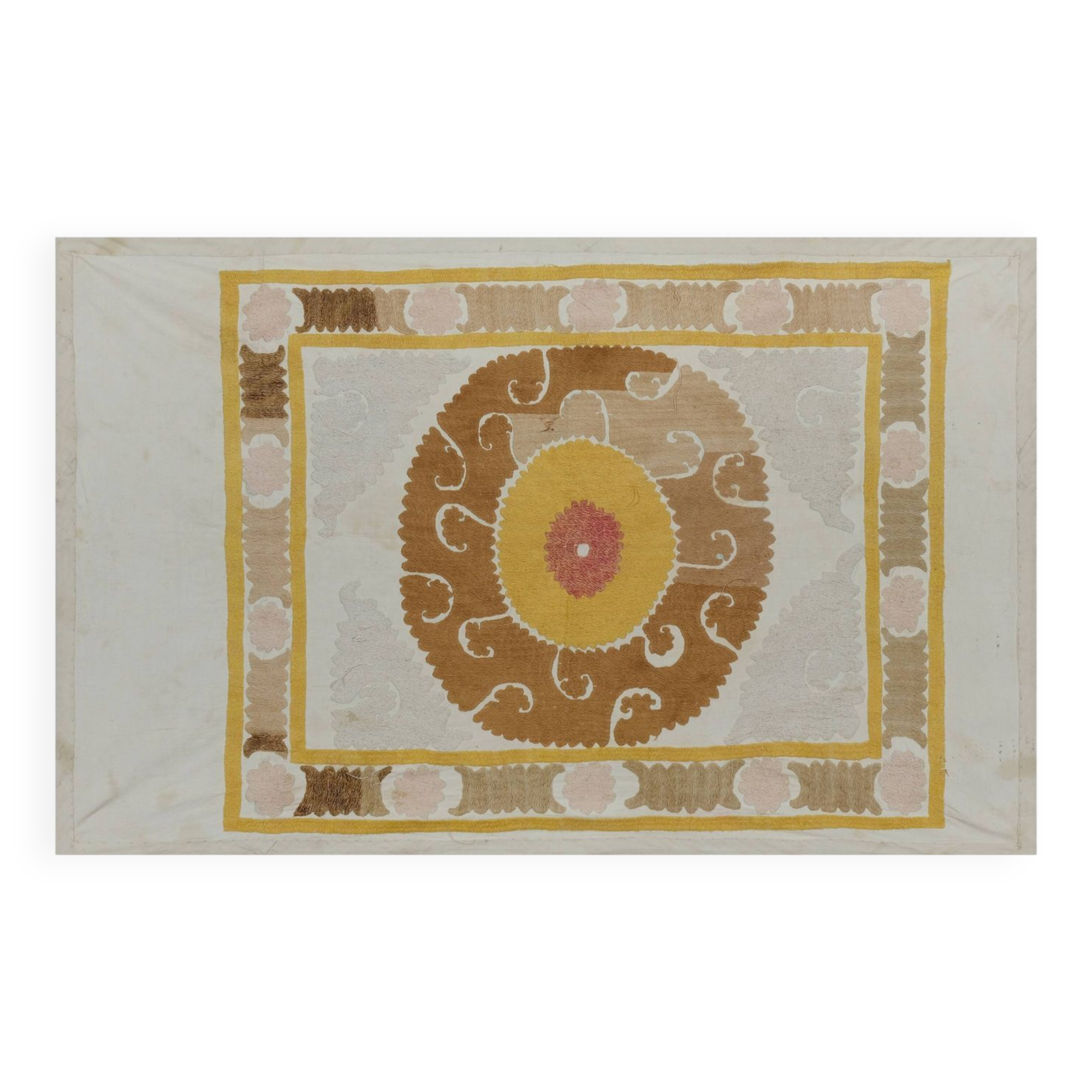 Hand knotted rug, vintage Turkish rug 68x105 cm