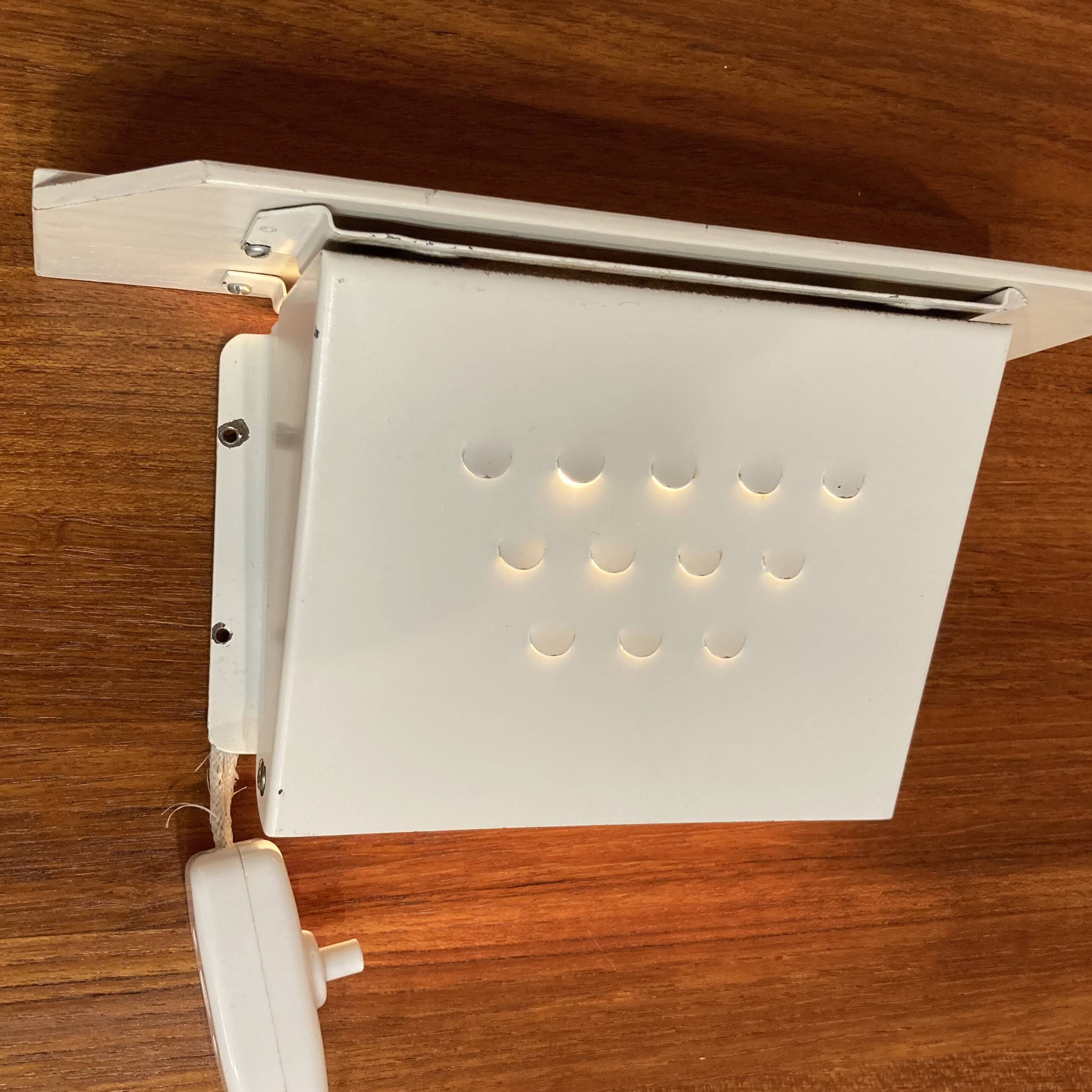 Pair of industrial wall lights in Scandinavian design from the 1950s.