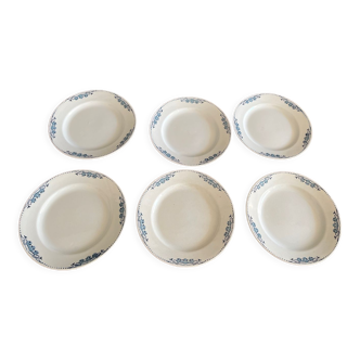 6 flat plates Villeroy and boch model 1900