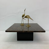 Table basse en granit années 1980