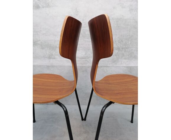 Paire de chaises 3103 Hammer par Arne Jacobsen pour Fritz Hansen, Danemark , 1969