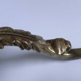 Gilt bronze wall light quality glass Holophane 1900