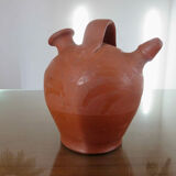 Jug, terracotta gargoulette