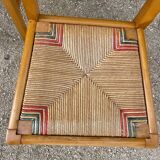 1950s Cruege style straw chairs