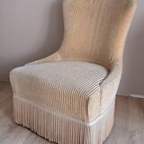 Velvet toad armchair