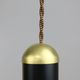 Vintage Black and Brass Pendant Lamp