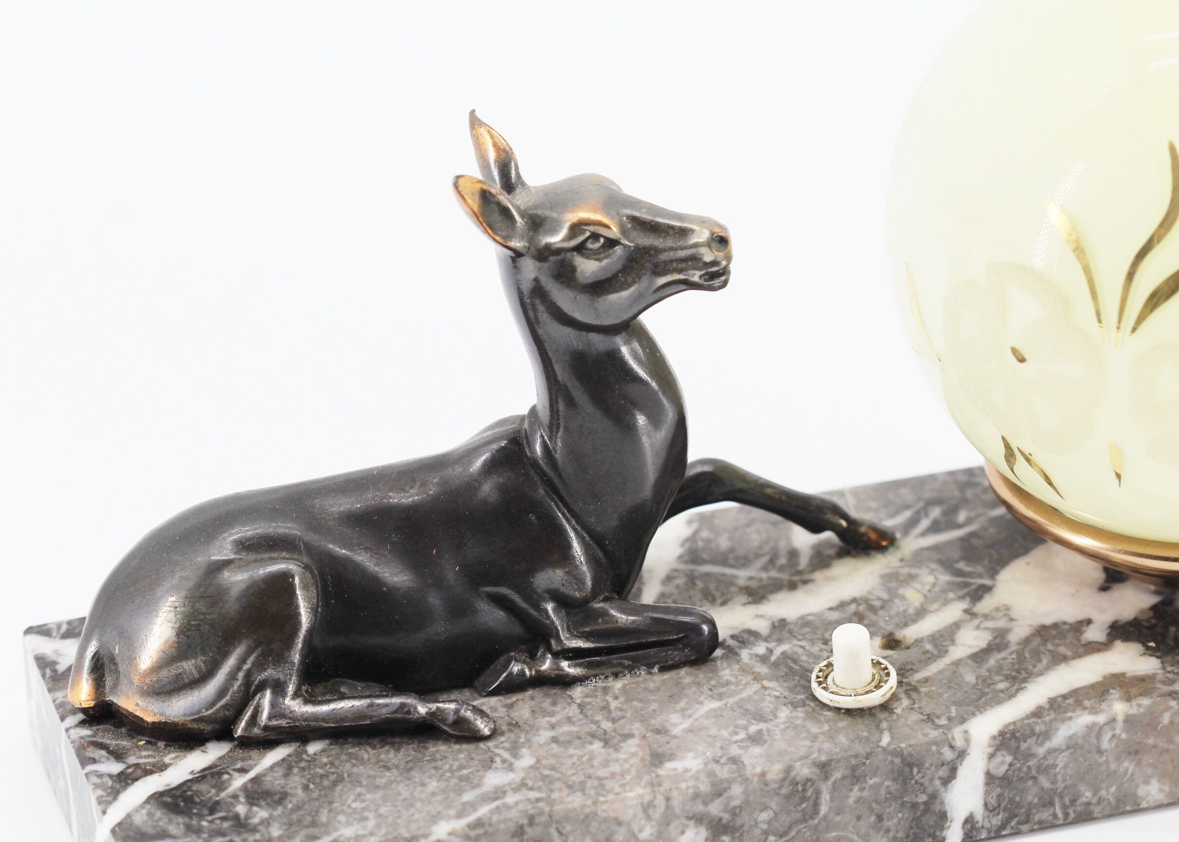 Lampe biche art déco