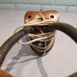 Wall mounted wood double Lampshade "sisal"
