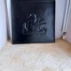18th century cast iron fireplace plate