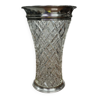 antique crystal vase