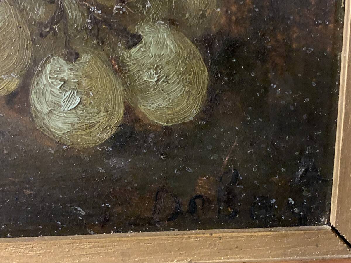 Painting 'Still Life with Fruits' Oil on panel signed, 1900s