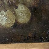 Painting 'Still Life with Fruits' Oil on panel signed, 1900s