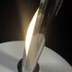 Vintage Floor Lamp • Flame • Stainless Steel • Space Age • 1970