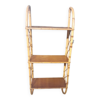 Rattan shelf