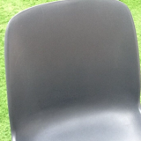 1970s pat. pend dipiplast stackable chair grey shell grained surface