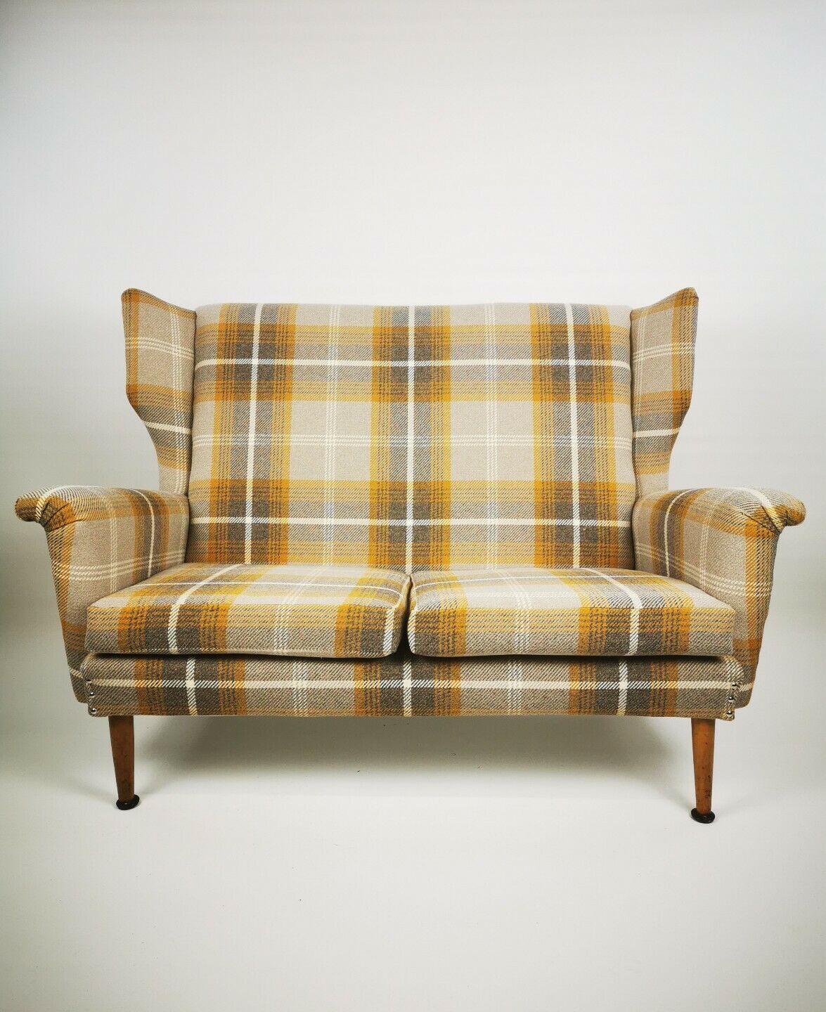 1950's wing back armchair and sofa