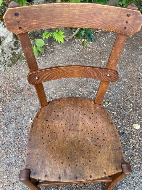 1 pair of Luterma wooden chairs