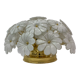 Murano glass flower italian ceiling lamp , 1970’s