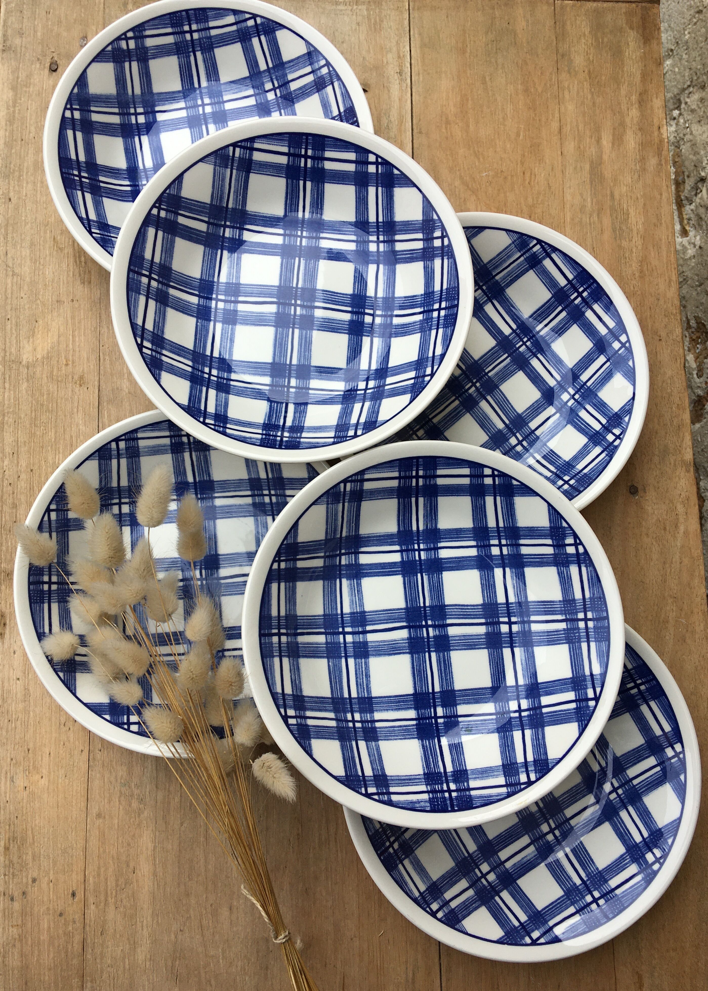 Scottish blue hollow plates