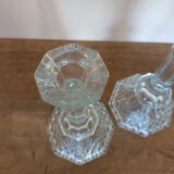 Pair of avon lead crystal candle holders