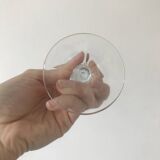 Set de 8 verres à pied : 4 verres à eau et 4 verres à vin, verre tourbillonnant